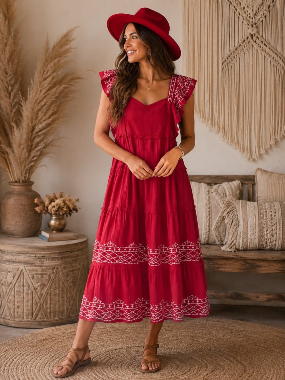 Knox Rose red dress new with tags